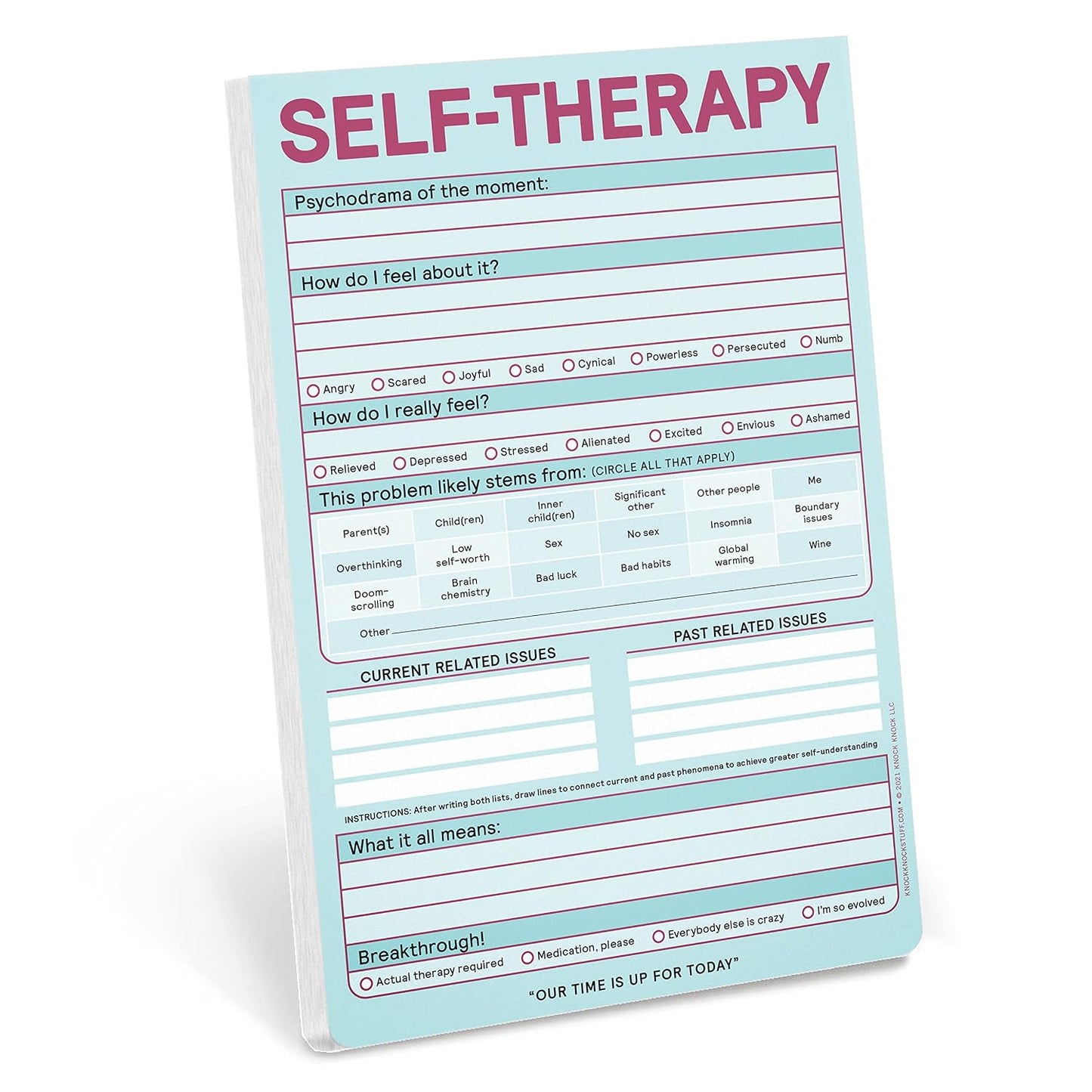 Self-Therapy Tear-Off Pad