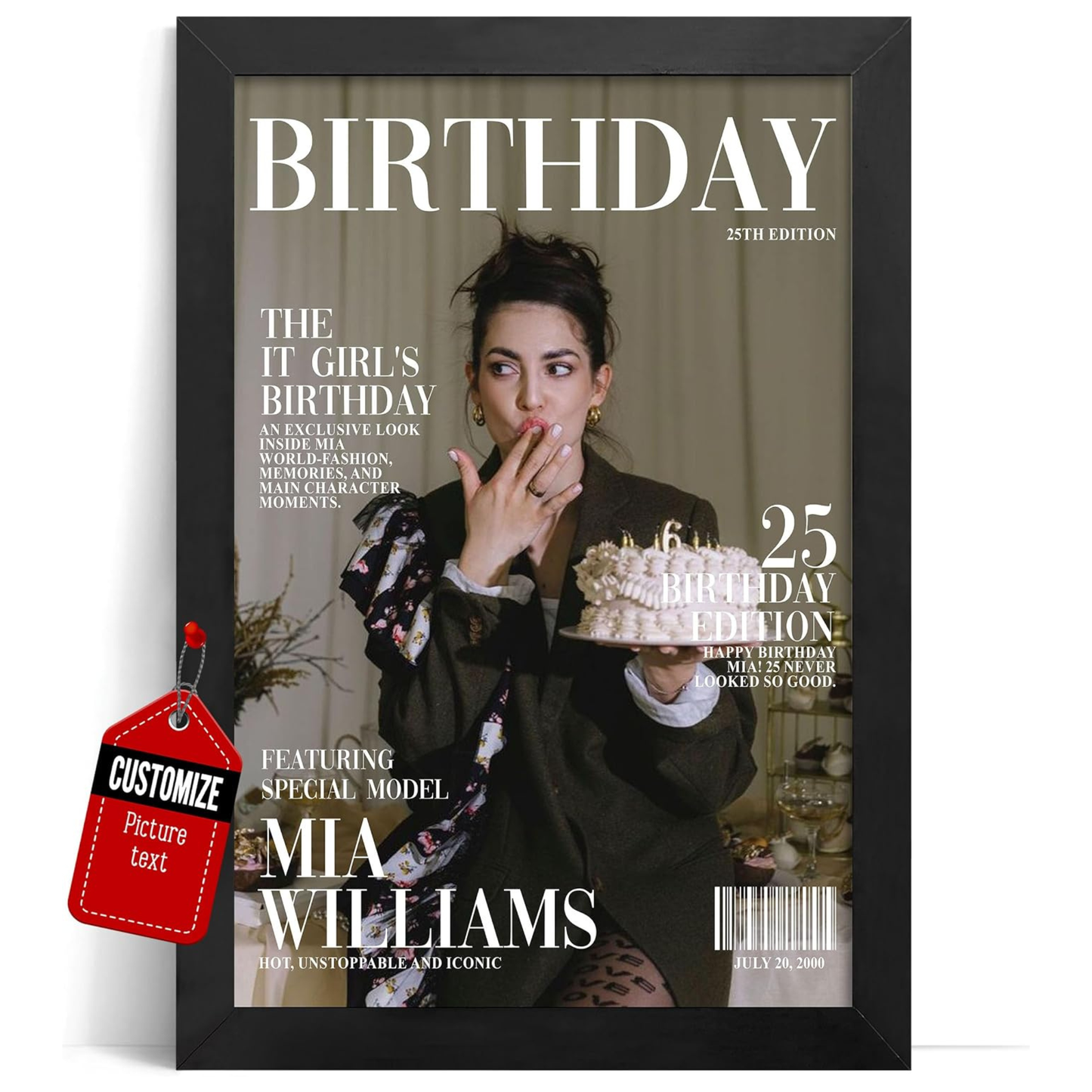 Custom Birthday Magazine Cover
