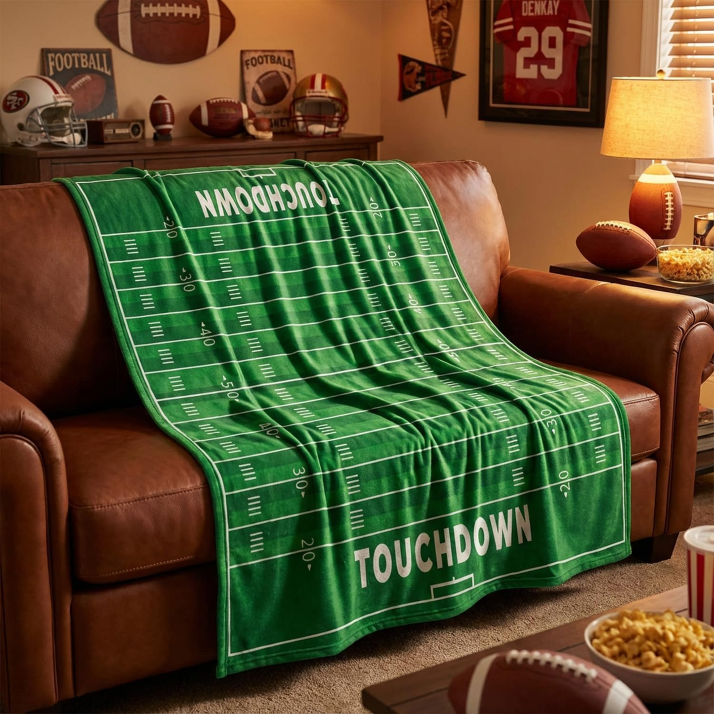 Football Field Blanket