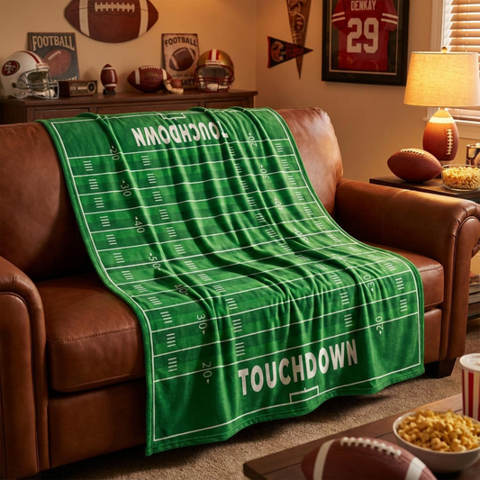 Football Field Blanket