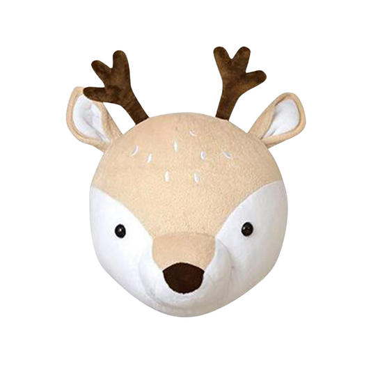 Plush Animal Head Decor