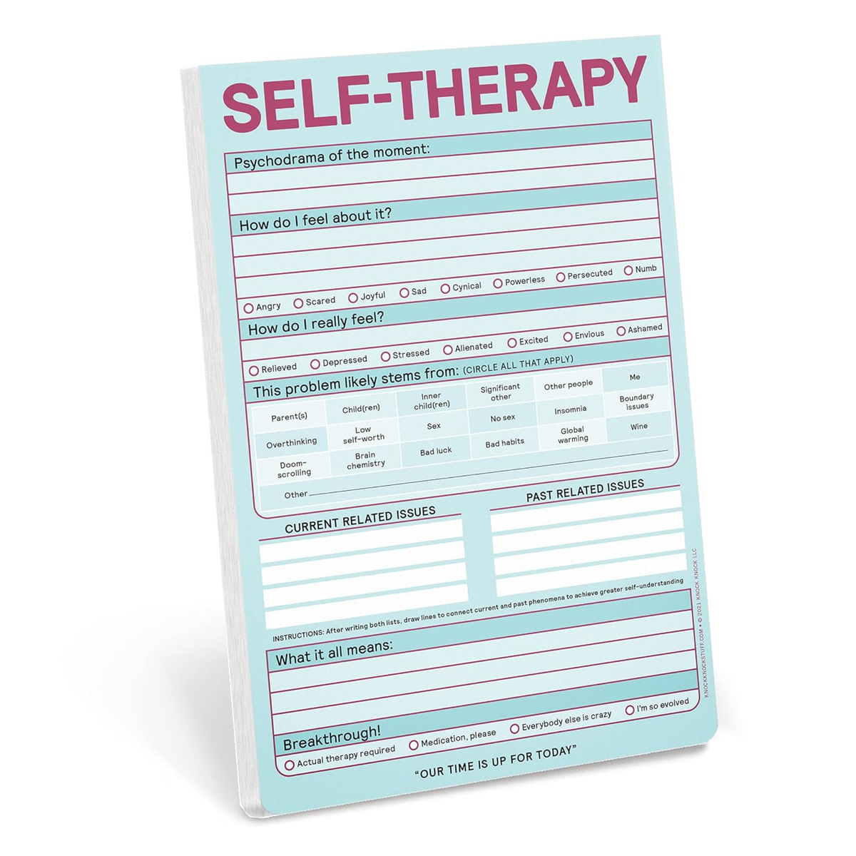 Self-Therapy Tear-Off Pad