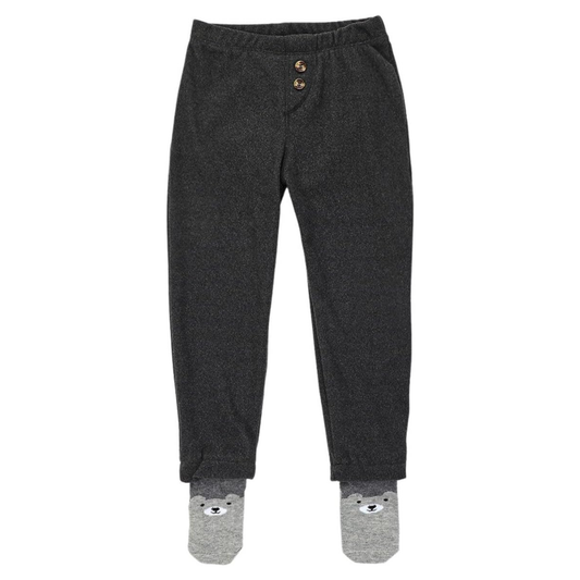 Pants with Socks Attached